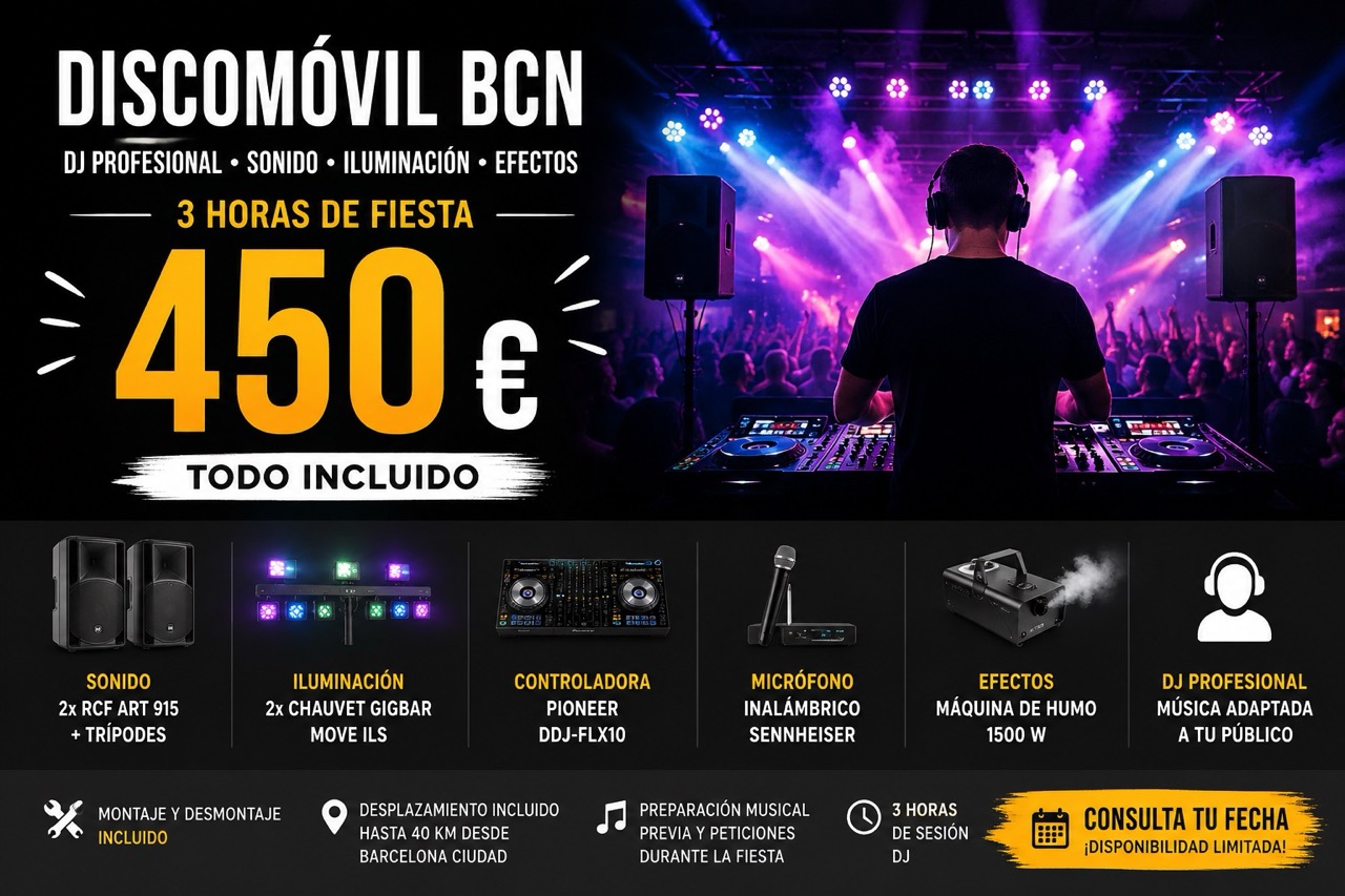 dj para fiestas y eventos en Barcelona